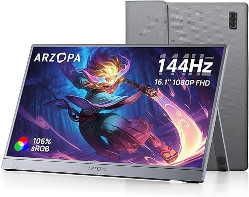 Review of the Arzopa Z1FC: This inexpensive portable display has gaming capabilities.